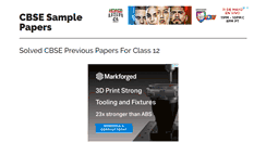 Desktop Screenshot of cbsesamplepapers.info