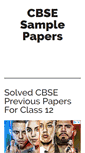 Mobile Screenshot of cbsesamplepapers.info