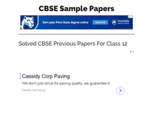 Tablet Screenshot of cbsesamplepapers.info